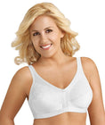 Exquisite Form Fully Side Shaping Wire-Free Bra With Floral - White Swatch Image