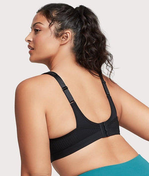 Glamorise High Impact Underwire Sports Bra - Black - Curvy