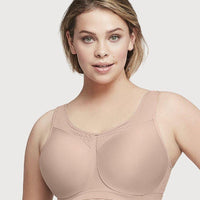 Glamorise High Impact Underwire Sports Bra - Cafe