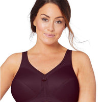 Glamorise Magiclift Active Support Wire-Free Bra - Wine