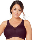 Glamorise Magiclift Active Support Wire-Free Bra - Wine Swatch Image