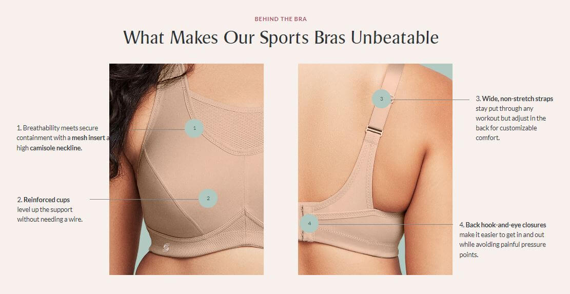 Glamorise No-Bounce Camisole Sports Bra - Soft Gray Bras 