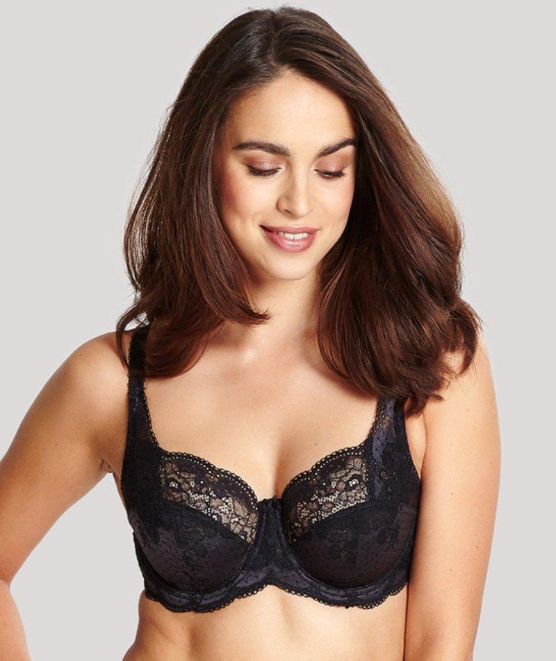 Panache Clara Full Cup Underwired Bra - Black - Curvy