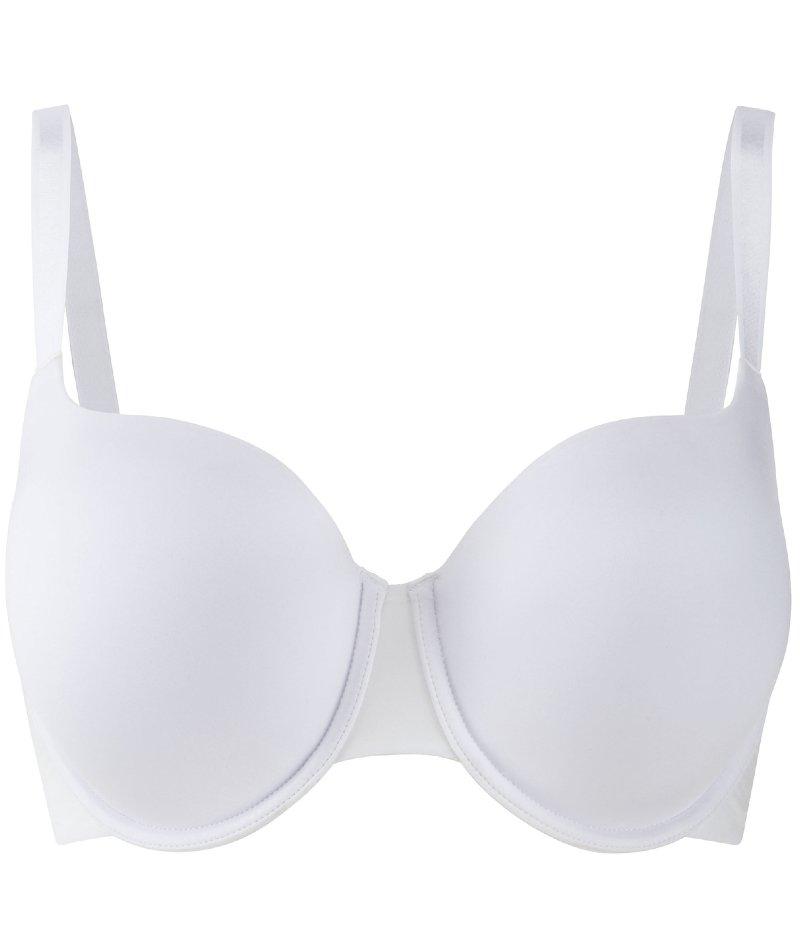 Panache Porcelain Elan Moulded Underwired T-Shirt Bra - White - Curvy