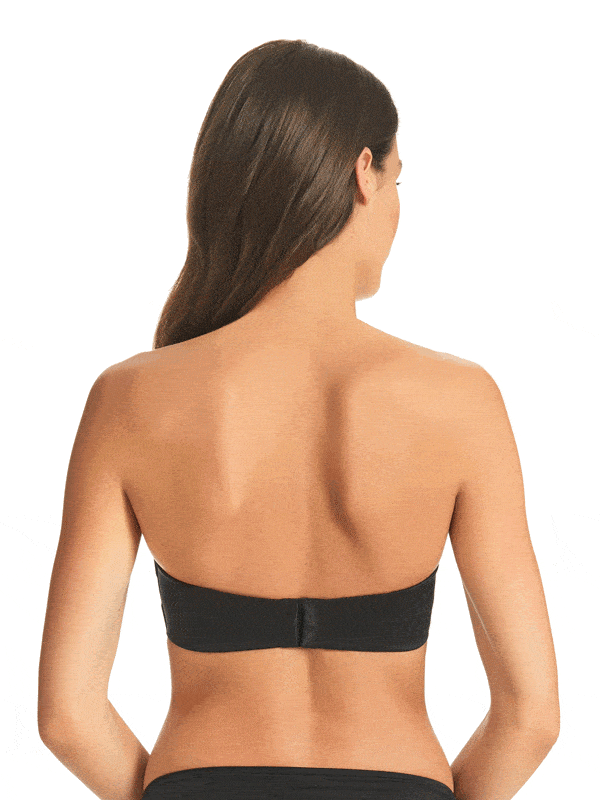 Finelines Refined Wireless Strapless Bra - Black Bras 