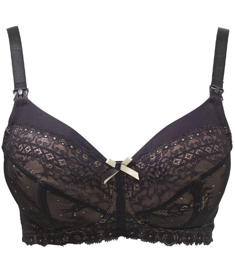 Panache Sophie Non-Underwired Nursing Bra - Black 