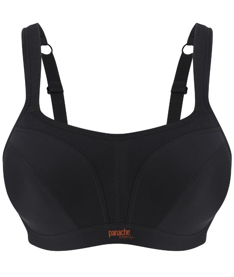 Panache Sport Underwired Sports Bra Black - Black Bras 