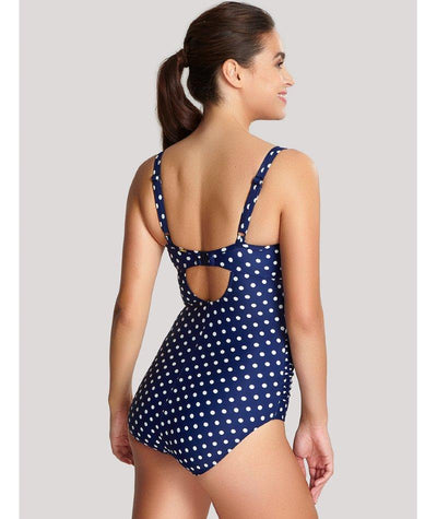 Panache Swim Anya Spot Balconnet Underwired Swimsuit - Navy/Ivory