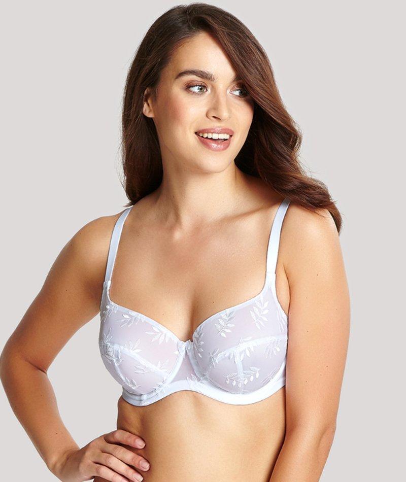 Panache Tango Underwired Balconnet Bra - White - Curvy