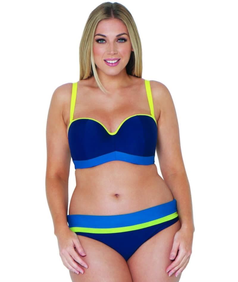 Curvy Kate Maya Bandeau Bikini Top - Blue Mix Swim 