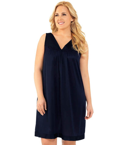 Exquisite Form Short Gown Plus - Navy Sleep / Lounge