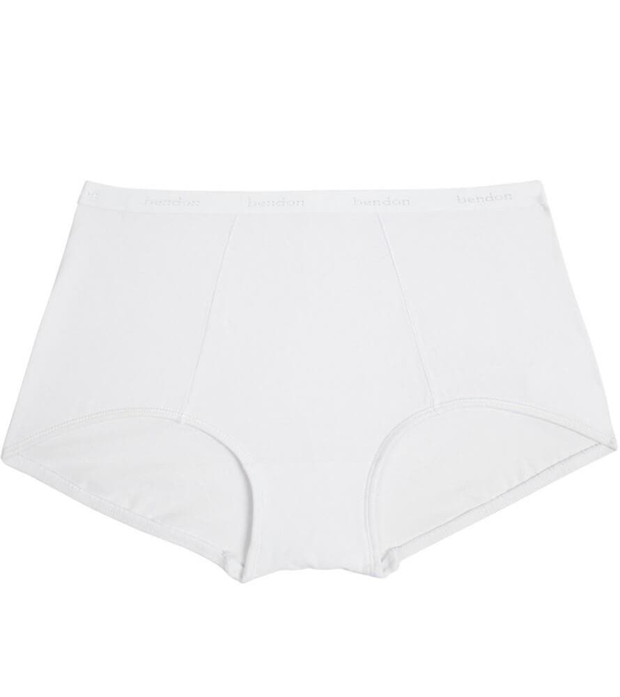 Bendon Body Cotton Trouser Brief - White Knickers 
