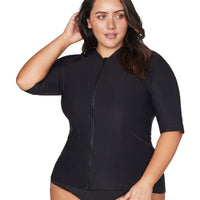 Artesands Recycled Hues Sunsafe Short Sleeve Top - Black