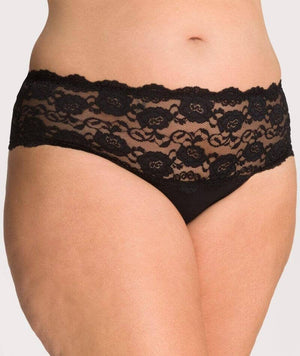 thumbnailAva & Audrey Greta Lace and Cotton Brief (2 Pack) - Black Knickers 