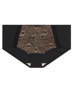 thumbnailAva & Audrey Marilyn Lace Hipster Brief - Black/Cream Knickers 12 