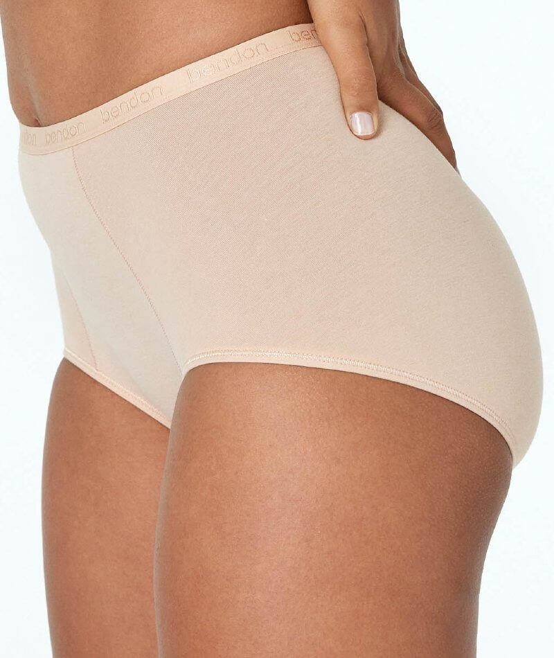 Bendon Body Cotton Trouser Brief - Natural - Curvy