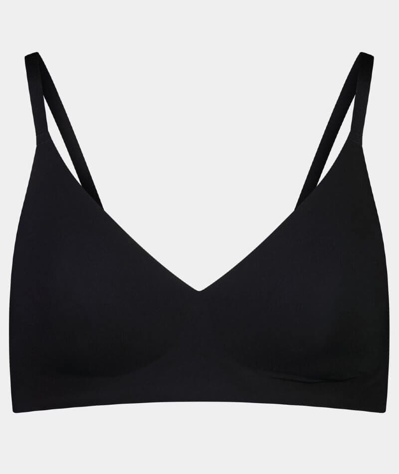 Bendon Comfit Collection Soft Cup Wire-free Plunge Bra - Black Bras 