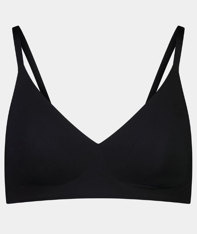 Bendon Comfit Collection Soft Cup Wire-free Plunge Bra - Black - Curvy