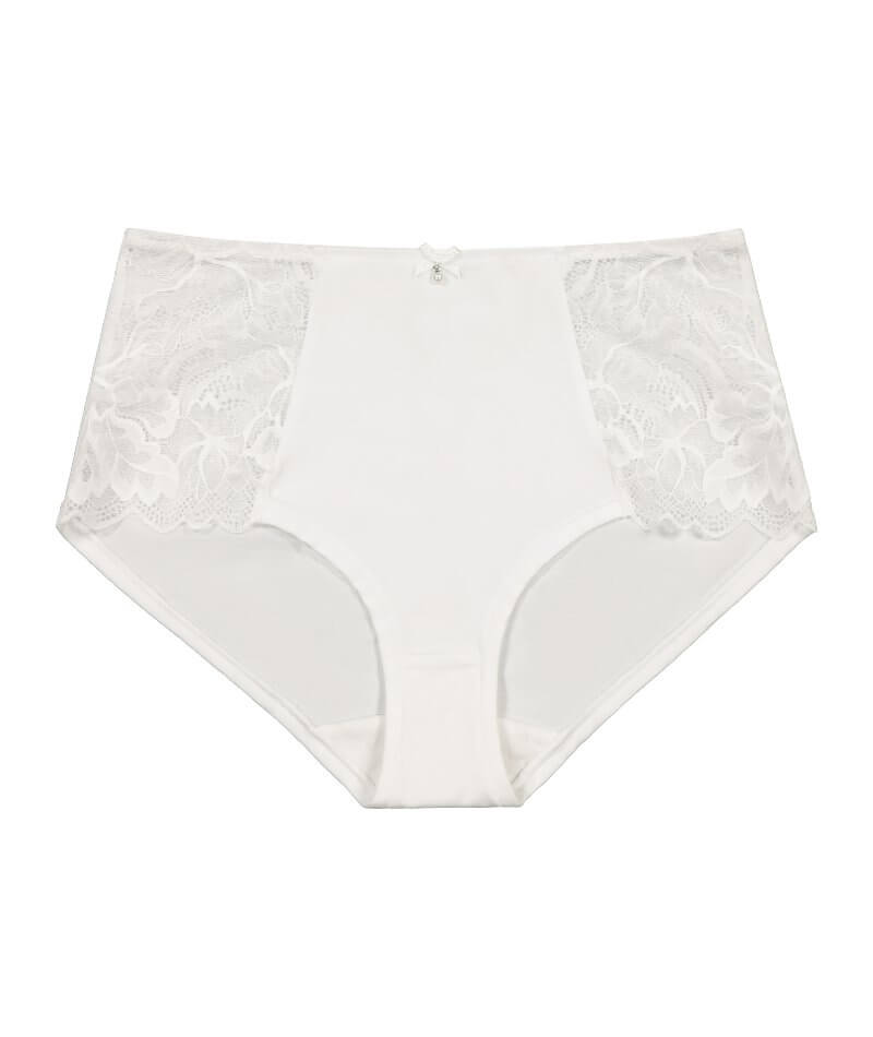 Bendon Embrace Full Brief - White Knickers 
