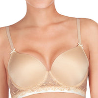 Me. by Bendon Geometric Lace Full Coverage Contour Bra - Toasted Almond/Pristine
