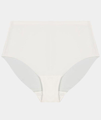 Bendon No Show High Rise Brief - White Knickers