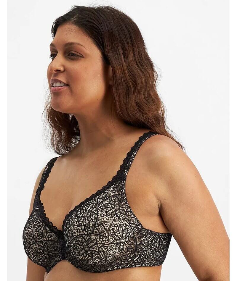 Berlei Barely There Lace Contour Bra - Black - Curvy
