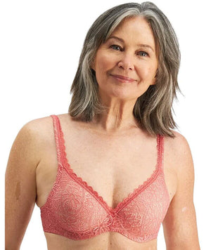 thumbnailBerlei Barely There Lace Contour Bra - Dusty Red Bras 