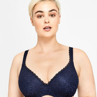 Berlei Barely There Lace Contour Bra - Navy