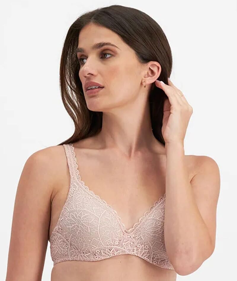 Berlei Barely There Lace Contour Bra - Ivory - Curvy