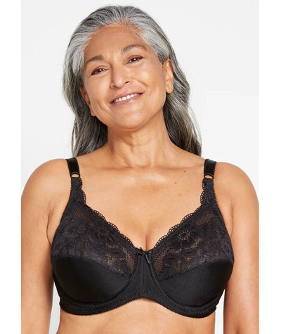 Berlei Classic Lace Underwire Bra - Black Bras