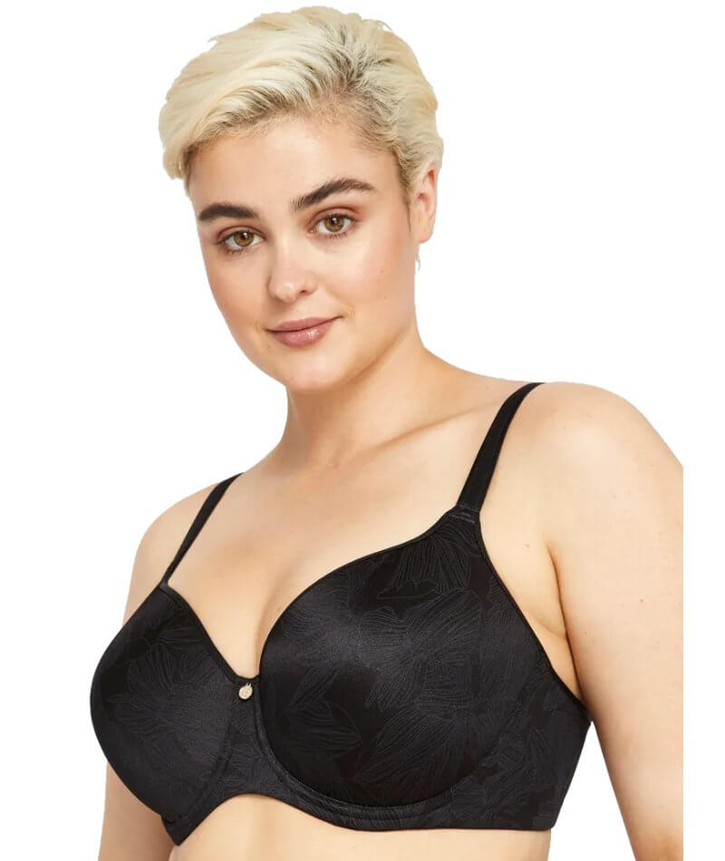 Berlei Lift and Shape T-Shirt Underwire Bra - Contemporary Floral Black Bras 