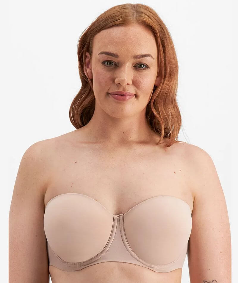 Berlei Luminous Strapless Bra - Nude Lace - Curvy