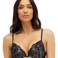 Temple Luxe by Berlei Lace Level 1 Push Up Bra - Black/Nude
