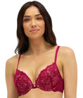 Temple Luxe by Berlei Lace Level 1 Push Up Bra - Persian Red Swatch Image