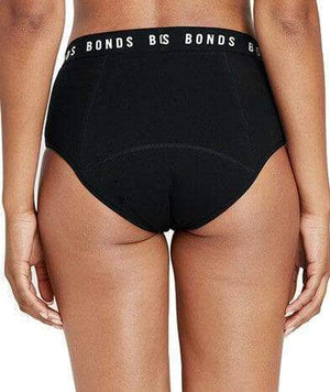 Bonds Bloody Comfy Heavy Period Full Brief - Black Knickers 