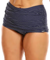 Capriosca Ruched Skirted Pant - Navy and White Dots Swim