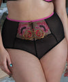 Scantilly Encounter High Waist Brief - Black/Pink Knickers