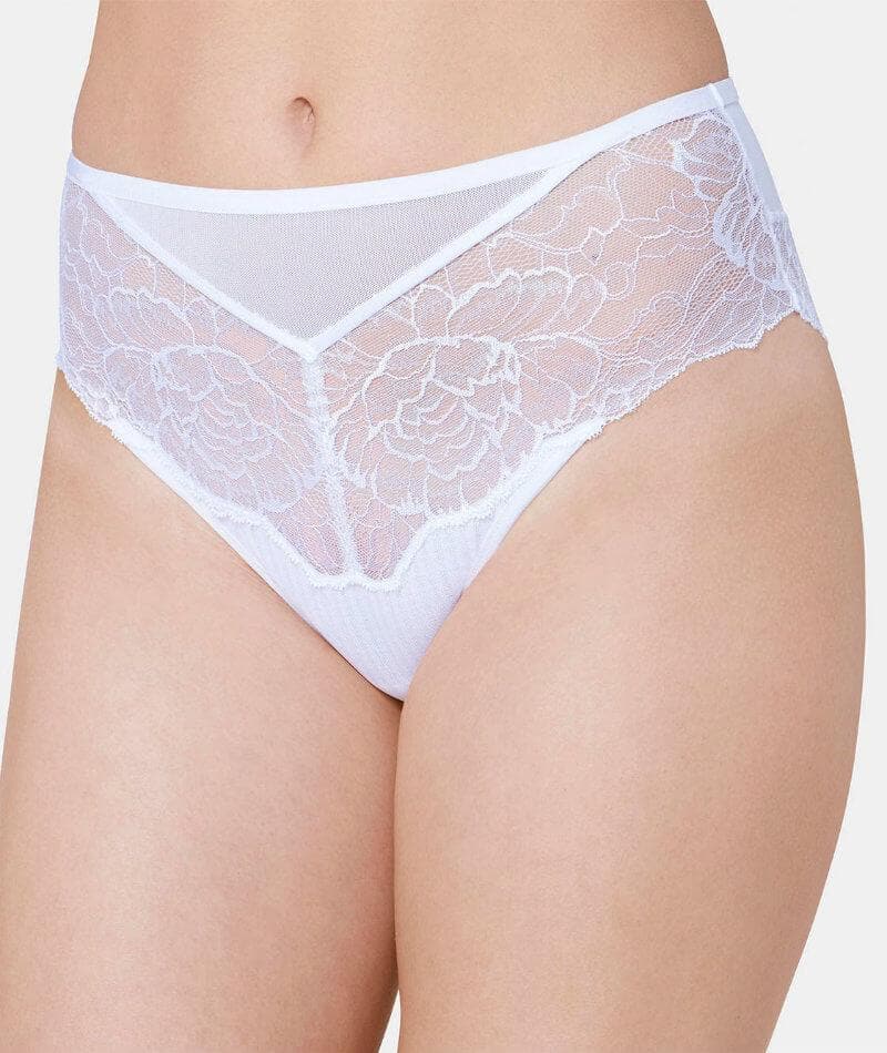 Florale Peony Maxi Brief - White Knickers 12 