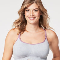 Cake Maternity Cotton Candy Seamless Sleep & Yoga Wire-Free Nursing Bra - Heather Grey