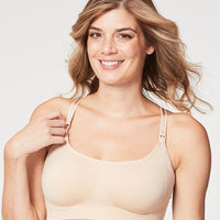 Cake Maternity Cotton Candy Seamless Sleep & Yoga Wire-Free Nursing Bra -  Nude