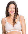 Cake Maternity Mousse Padded Plunge Wireless Nursing Bra - Beige Bras