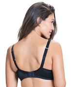 Cake Maternity Mousse Padded Plunge Wireless Nursing Bra - Black Bras 