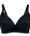 Cake Maternity Mousse Padded Plunge Wireless Nursing Bra - Black Bras