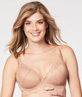 Cake Maternity Truffles Moulded Lace Cup Plunge Nursing Bra -  Nude Swatch Image