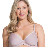 Cake Maternity Waffles 3D Spacer Contour Flexi Wire Nursing Bra - Oyster Pink