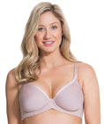 Cake Maternity Waffles 3D Spacer Contour Flexi Wire Nursing Bra - Oyster Pink Swatch Image