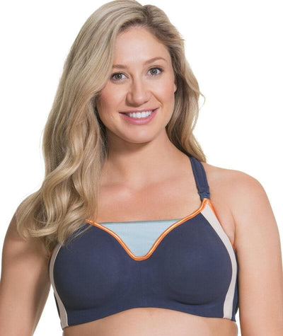 Cake Maternity Zest Flexi Wire High Impact Maternity & Nursing Sports Bra - Navy Bras