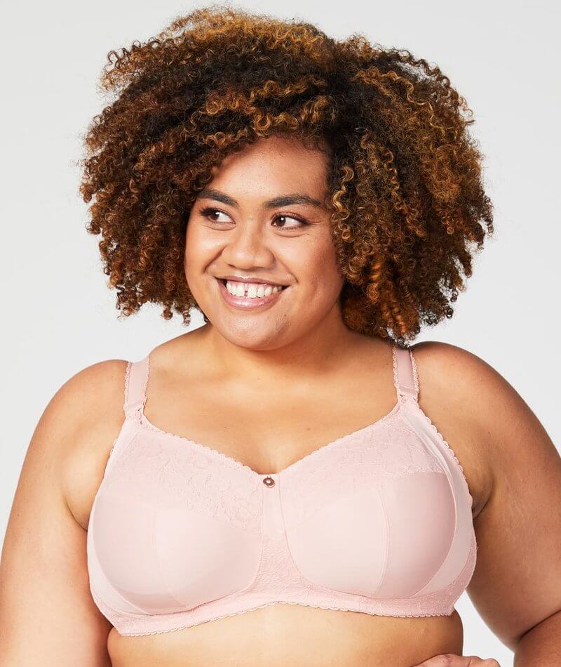 Cake Maternity Tea Wire-Free Soft Cup Nursing Bra - Blush - Curvy