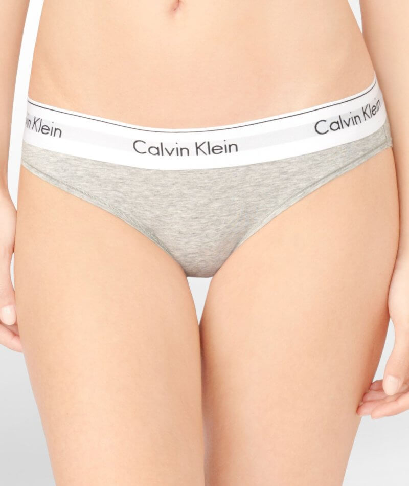 Calvin Klein Modern Cotton Bikini Brief - Grey Heather Knickers 
