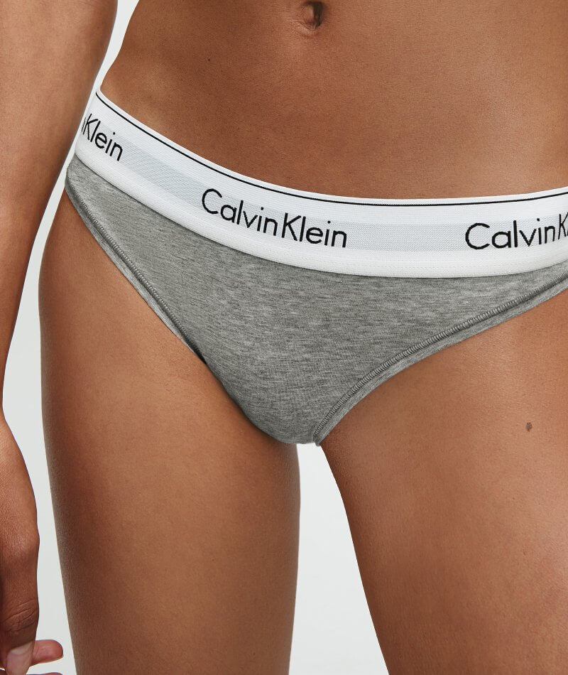 Calvin Klein Modern Cotton Bikini Brief - Grey Heather Knickers 